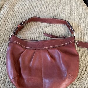 Coach soho pleated Leather Shoulder Bag f13731